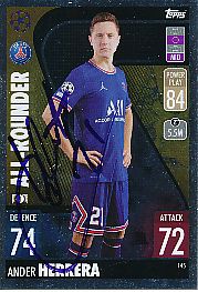 Ander Herrera   PSG Paris Saint Germain  Champions League  Match Attax Card original signiert 