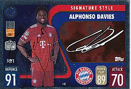 Alphonso Davies  FC Bayern München  Champions League  Match Attax Card original signiert 
