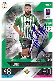 Nabil Fekir  Real Betis Sevilla  Champions League  Match Attax Card original signiert 