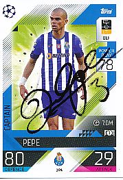 Pepe  FC Porto  Champions League  Match Attax Card original signiert 