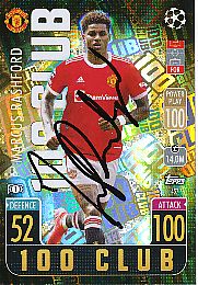 Marcus Rashford  Manchester United  Champions League  Match Attax Card original signiert 