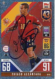 Thiago Alcantara  Spanien  Road To Nations League  Match Attax Card original signiert 