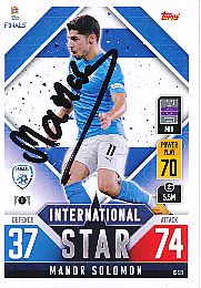 Manor Solomon  Israel  Road To Nations League  Match Attax Card original signiert 