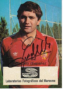 Rafael Gordillo   Spanien WM 1982  Fußball Autogramm Sammelbild original signiert 