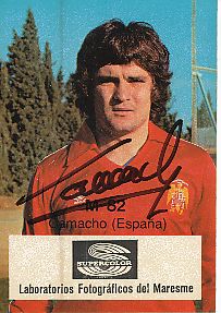 Jose Antonio Camacho   Spanien WM 1982  Fußball Autogramm Sammelbild original signiert 