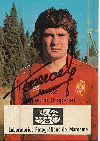 Jose Antonio Camacho   Spanien WM 1982  Fußball Autogramm Sammelbild original signiert 