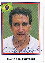 Carlos Alberto Parreira Brasilien Weltmeister WM 1994  Fußball  Sticker original signiert 