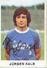 Jürgen Kalb   1975/76  Karlsruher SC   Fußball Bergmann  Sticker original signiert 