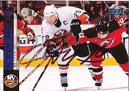 Alexei Yashin    New York Islanders    Eishockey Card original signiert 