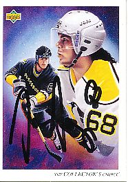 Jaromir Jagr  Pittsburgh Penguins  Eishockey Card original signiert 