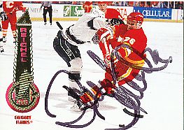 Robert Reichel  Calgary Flames  Eishockey Card original signiert 