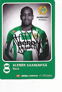 Kleber Saarenpää  Hammarby IF  Fußball Autogrammkarte original signiert 