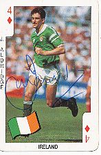 John Aldridge   Irland  Fußball Autogrammkarte original signiert 