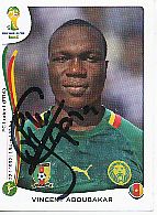Vincent Aboubakar  Kamerun  WM 2014 Panini Sticker original signiert 
