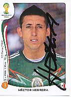 Hector Herrera   Mexico  WM 2014 Panini Sticker original signiert 