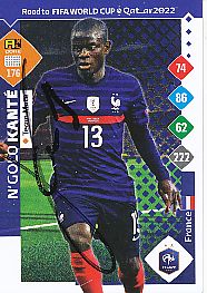 N`Golo Kante  Frankreich  Road to WM 2022  Panini Card  original signiert 
