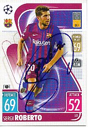 Sergo Roberto  FC Barcelona  Champions League  Match Attax Card original signiert 