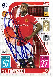 Axel Tuanzebe  Manchester United  Champions League  Match Attax Card original signiert 
