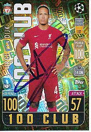 Virgil van Dijk   FC Liverpool  Champions League  Match Attax Card original signiert 