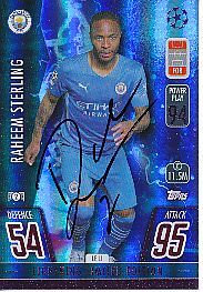 Raheem Sterling Manchester City  Champions League  Match Attax Card original signiert 