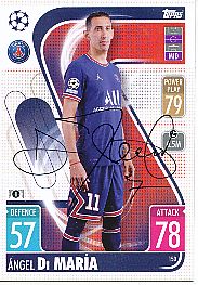 Angel Di Maria   PSG Paris Saint Germain  Champions League  Match Attax Card original signiert 