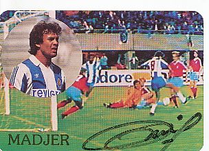 Rabah Madjer  FC Porto  1987   Fußball Autogrammkarte original signiert 