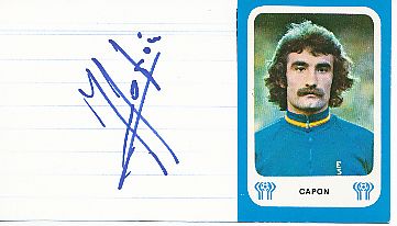 José Luis Capón  †  2020  Spanien WM 1978   Fußball   Autogramm Karte  original signiert 