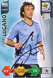 Diego Lugano Uruguay  WM 2010 Panini Adrenalyn Card orig. signiert 