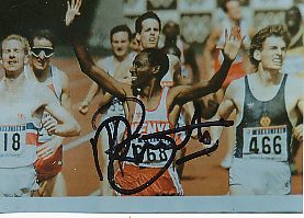 Peter Rono  Kenia  Leichtathletik  Autogramm Foto  original signiert 