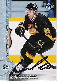 Pavel Bure  Vancouver Canucks  Eishockey  Trading Card original signiert 