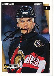 Alexei Yashin  Ottawa Senators  Eishockey  Trading Card original signiert 