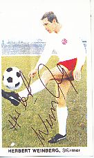 Herbert Weinberg  Rot Weiß Essen  Fußball Autogramm Blatt original signiert 