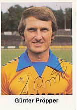 Günter Pröpper 1977/78  Wuppertaler SV  Fußball Bergmann Sammelbild  original signiert 