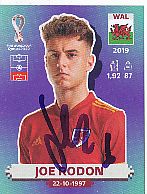 Joe Rodon  Wales  Panini  WM 2022 Fußball  Sticker original signiert 