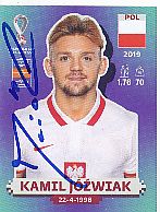 Kamil Jozwiak  Polen  Panini  WM 2022 Fußball  Sticker original signiert 