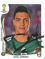 Raul Jimenez   Mexico  WM 2014  Panini Sticker original signiert 
