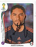 Jesus Corona  Mexico  WM 2014  Panini Sticker original signiert 