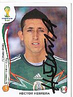Hector Herrera  Mexico  WM 2014  Panini Sticker original signiert 