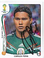 Carlos Pena  Mexico  WM 2014  Panini Sticker original signiert 