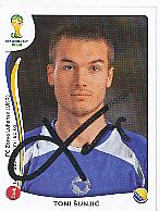 Toni Sunjic  Bosnien Herzegowina  WM 2014  Panini Sticker original signiert 