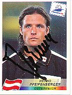 Heimo Pfeifenberger  Österreich  Panini  WM 1998  Sticker original signiert 