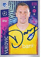 Daniel Vukovic  RC Genk  2019/2020  Champions League Topps Sticker orig. signiert 