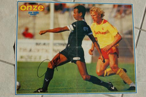 Jean Tigana  Frankreich Europameister EM 1984   Fußball Autogramm 43 x 55 cm Poster original signiert 