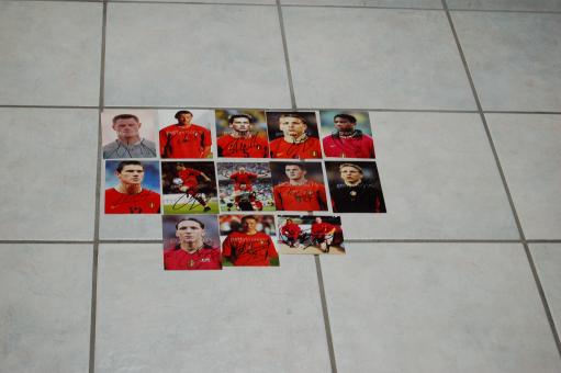 13 x  Belgien  Nationalteam Fußball Autogramm Fotos original signiert 