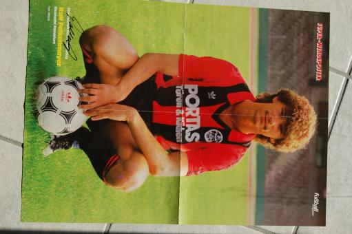 Ralf Falkenmayer  Eintracht Frankfurt  Fußball Autogramm 42 x 57 cm Poster original signiert 