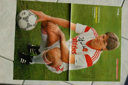 Stefan Reuter  FC Nürnberg  Fußball Autogramm 42 x 57 cm Poster original signiert 