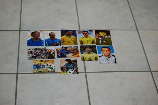 11 x  Brasilien  Nationalteam Fußball Autogramm Fotos original signiert 