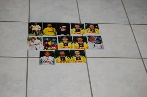 13 x  Borussia Dortmund Fußball Autogramm Fotos original signiert 
