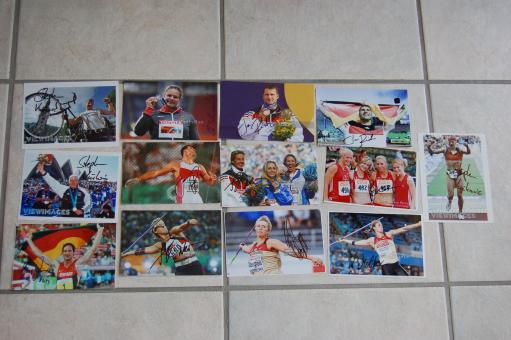 Nr. 53  Leichtathletik Paket  Deutschland 13  x  Fotos original signiert 