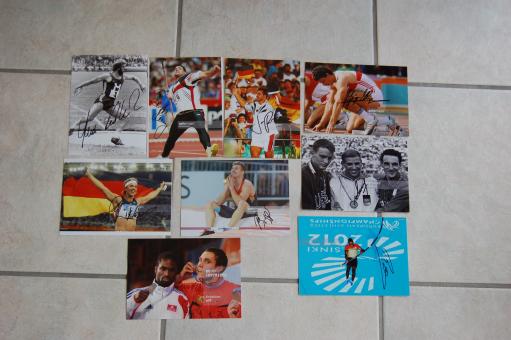 Nr. 83  Leichtathletik Paket  Deutschland  9  x  Fotos original signiert 